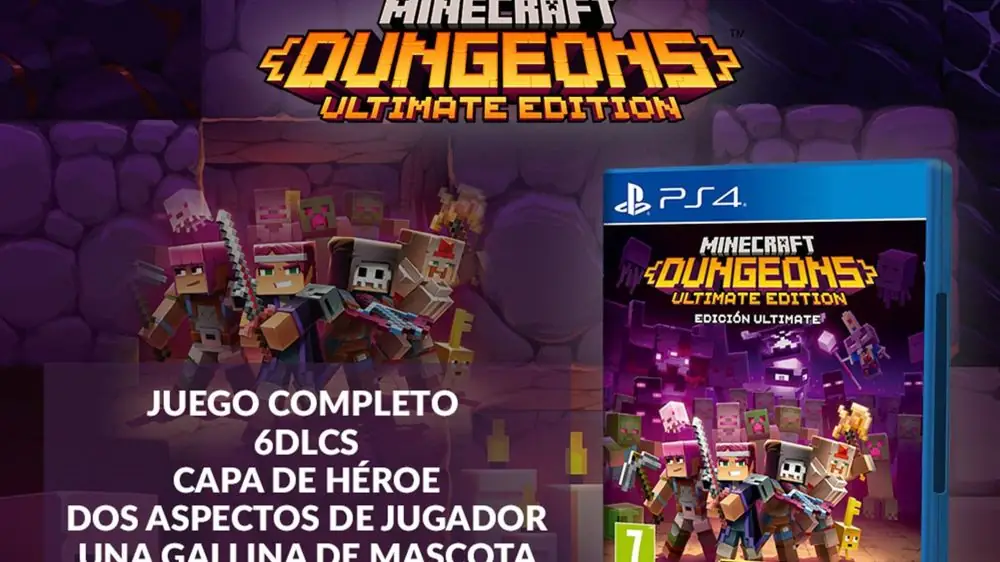 Consigue Minecraft Dungeons: Ultimate Edition para PS4 en GAME por su nueva venta flash a solo 14,99 € hasta el 28/07 o fin de stock