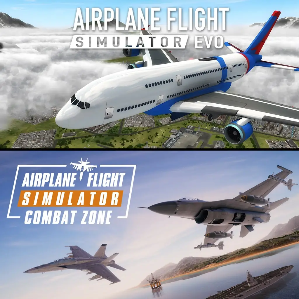 Airplane Flight Simulator : EVO & Airplane Flight Simulator : Combat Zone Bundle