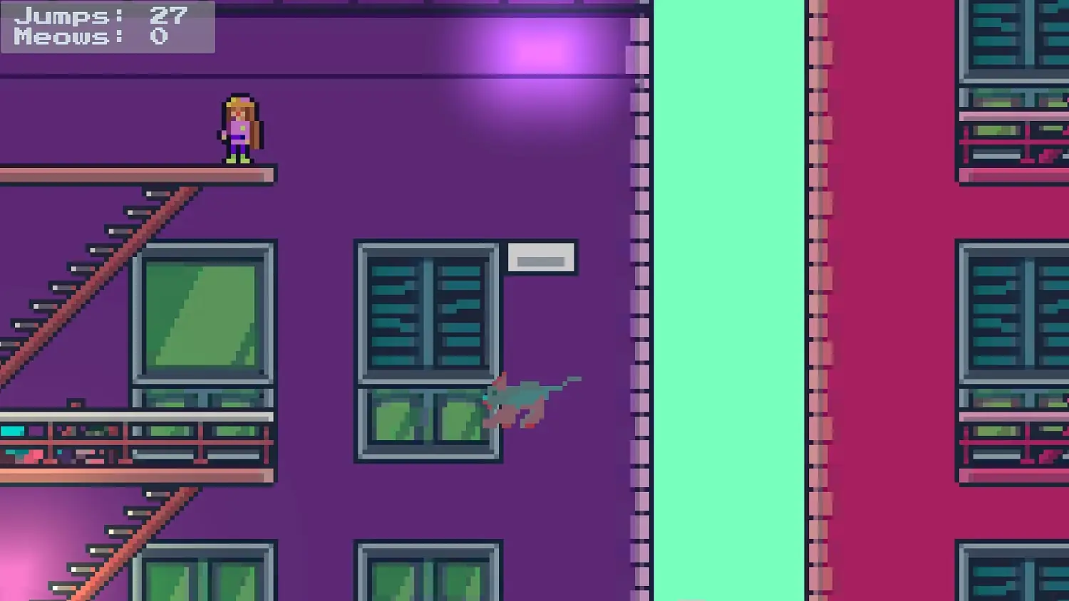 Rooftop Rascal: The Glitch Cat