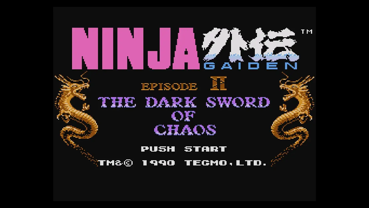 Console Archives NINJA GAIDEN II: THE DARK SWORD OF CHAOS