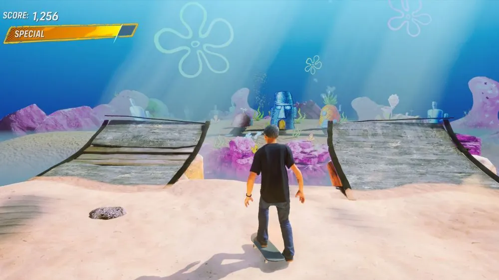 Cómo acceder a la zona secreta de Bob Esponja en Tony Hawk's Pro Skater 3 + 4 sin la edición Deluxe