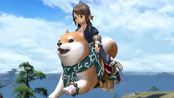 Los jugadores de Final Fantasy 14 en Japón pueden conseguir una montura de perro gigante pagando sus impuestos