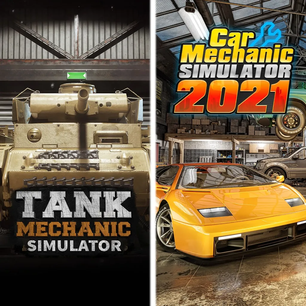 Tank Mechanic Simulator & Car Mechanic Simulator 2021
