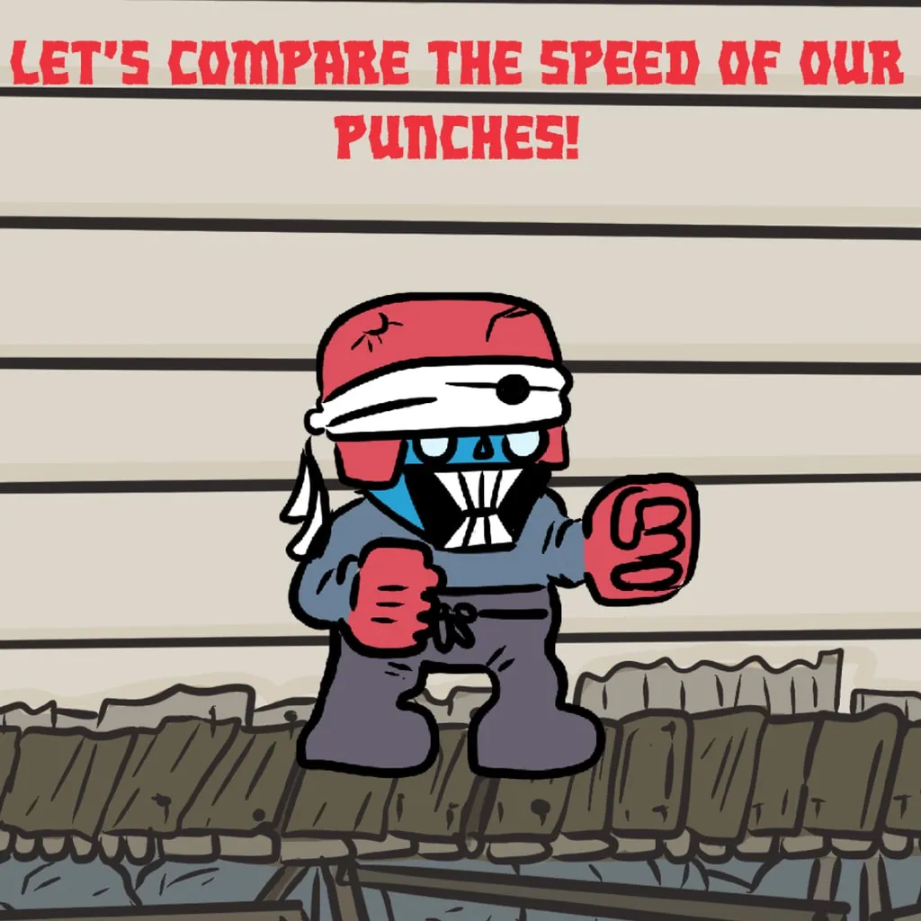 Let's compare the speed of our punches!
