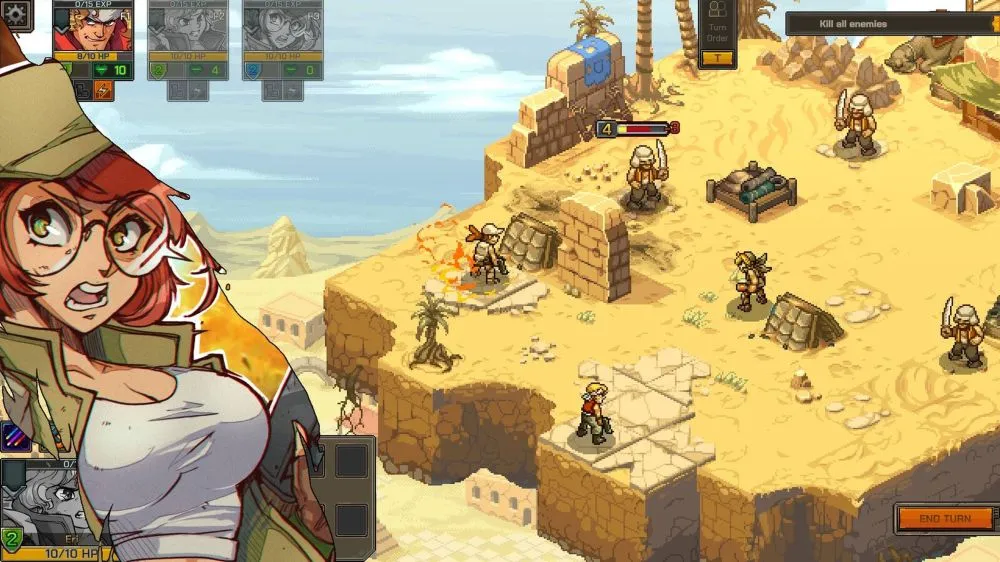 Metal Slug Tactics despliega su fecha de lanzamiento para PC, Switch, PlayStation y Xbox, y alista a los Guerreros Ikari para que sean jugables