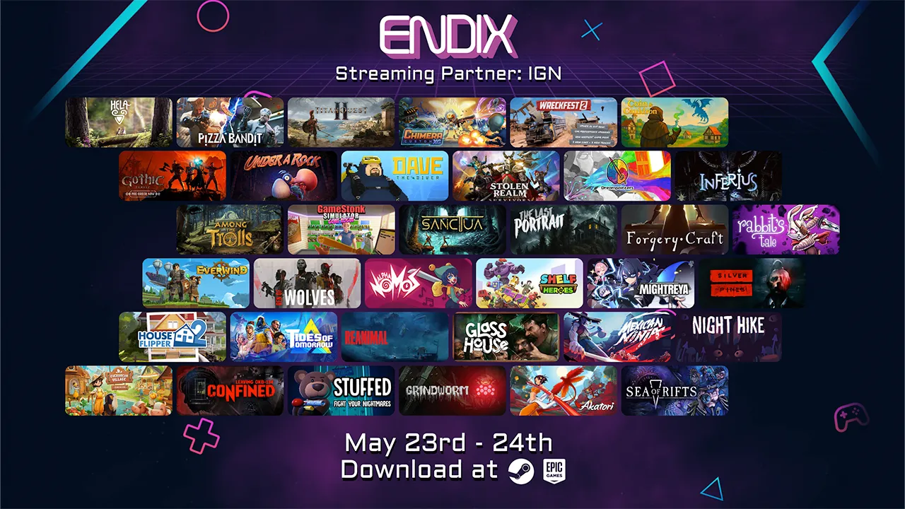 ENDIX, la Exposición de Juegos Digitales Completamente Gratuita, Ya Está Activa con Demos Jugables, Paneles y Más