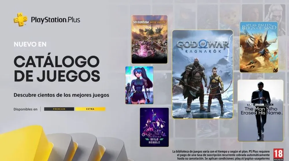 Sony anuncia los juegos de PS Plus Extra y Premium en enero de 2025 con Kratos, Like a Dragon, Indiana Jones y un clásico de PS1 como grandes novedades