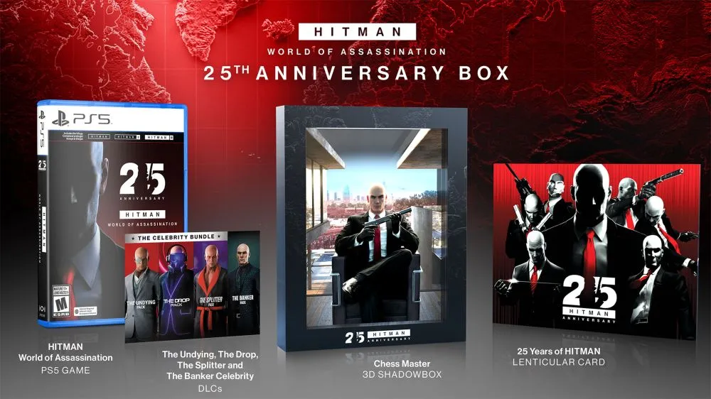 Ya a la venta Hitman World of Assassination - Anniversary Box, una edición limitada para PS5 repleta de extras