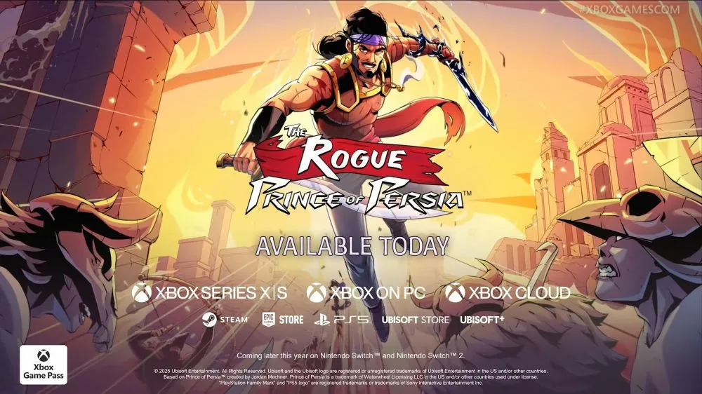 Ubisoft se acaba de marcar un "shadowdrop": The Rogue Prince of Persia YA está disponible en PS5, Xbox Series X|S y PC