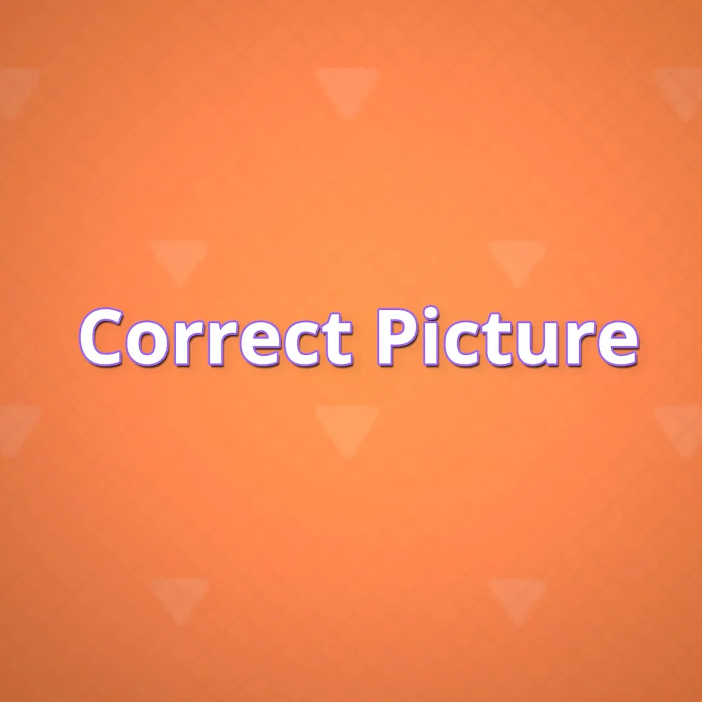 Correct Picture