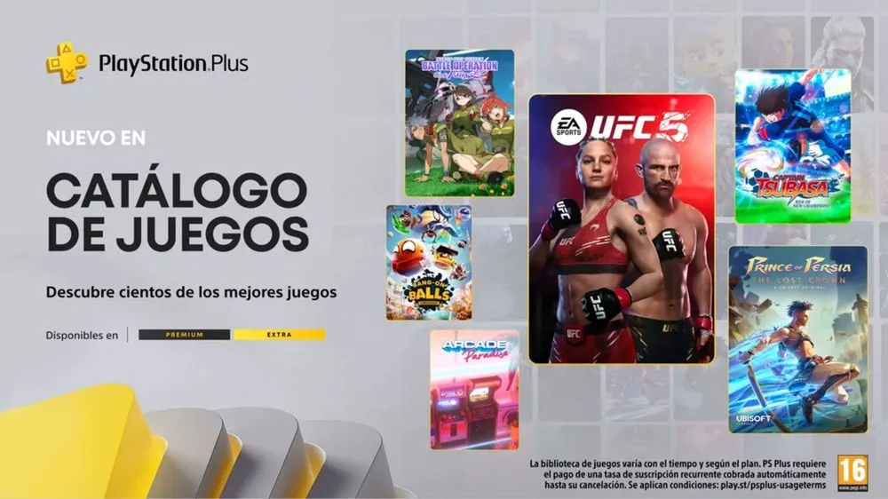 PlayStation anuncia los juegos gratis de PS Plus en marzo, con Captain Tsubasa, UFC 25 y Prince of Persia: The Lost Crown entre las novedades