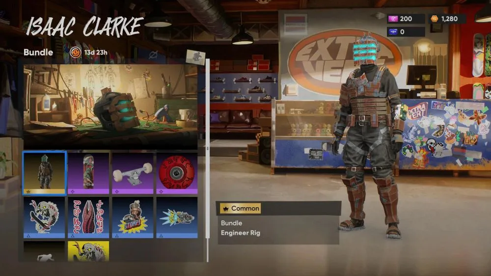 Críticas contra skate. por su pack de Dead Space: cuesta más que el juego original y ofrece un Isaac Clarke de cartón piedra