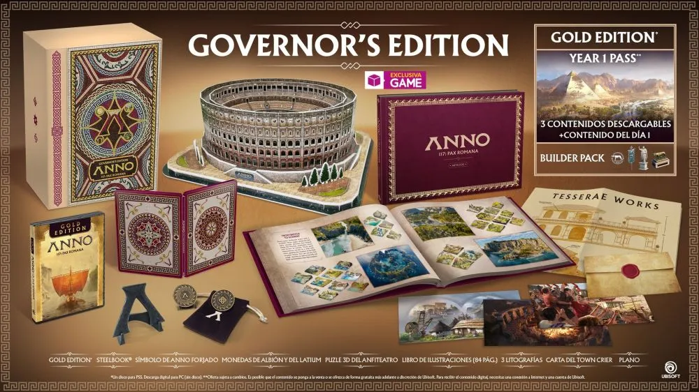 Reserva Anno 117: Pax Romana y consigue su Governer's Edition de forma exclusiva en GAME