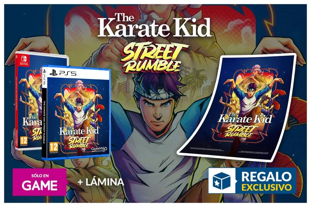 Reserva The Karate Kid Street Rumble para PS5 o Switch en GAME y consigue una lámina exclusiva de regalo