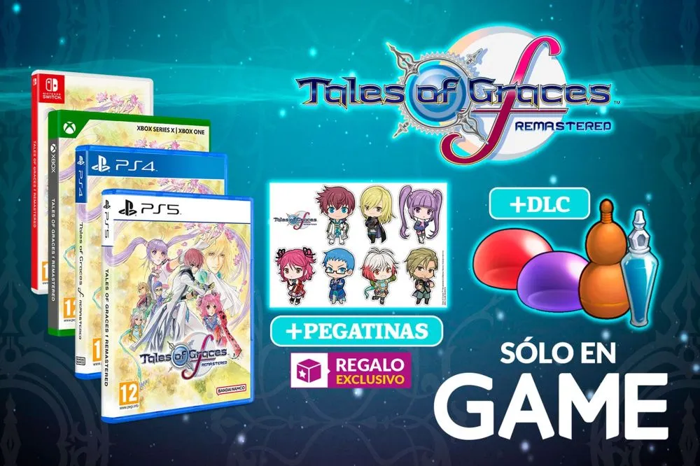 Reservar Tales Of Graces F Remastered en GAME tiene dos regalos muy especiales, un set de pegatinas y un DLC