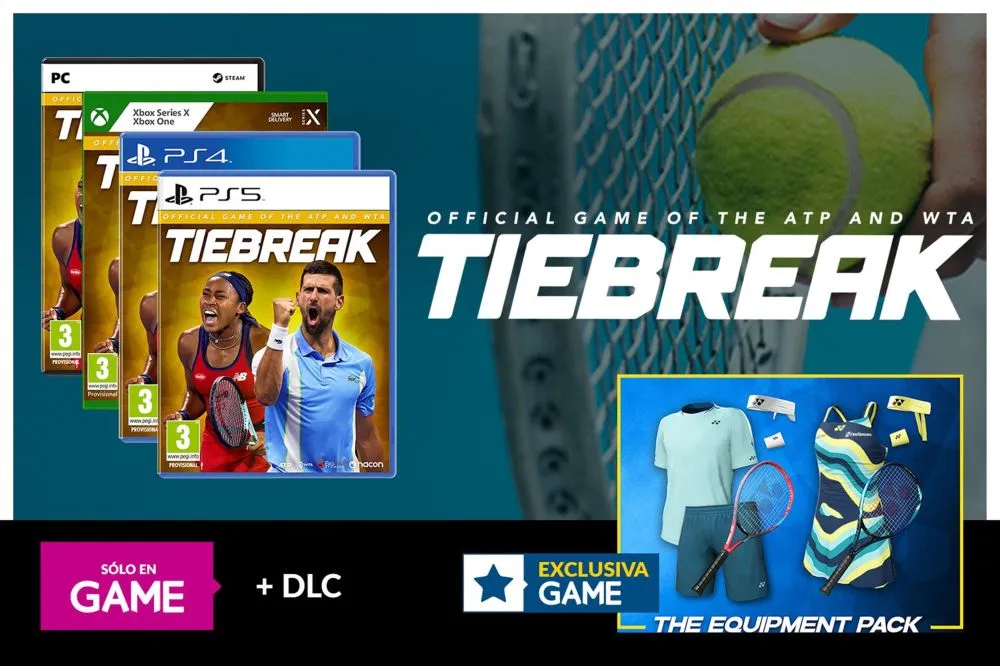 Reserva Tiebreak Juego Oficial de la ATP y WTA en GAME y consigue un DLC extra para "seguir tocando las pelotas" (de tenis)