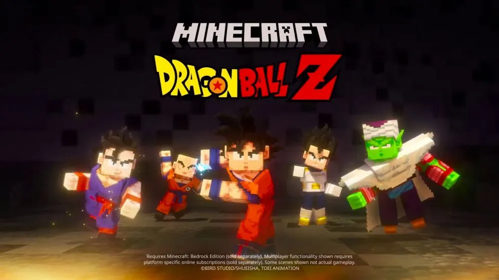 Dragon Ball Z y Minecraft se unen en una sorprendente colaboración que deja un tráiler y cosméticos gratuitos