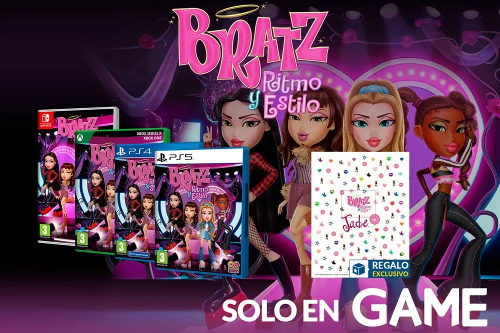 Demuestra que derrochas personalidad al reservar Bratz: Ritmo y Estilo en GAME, que viene con un set de pegatinas exclusivo de regalo