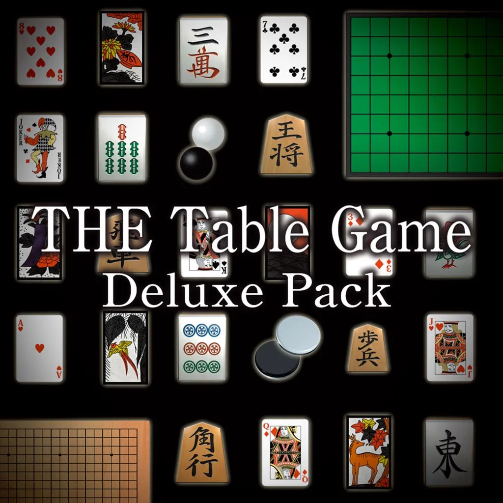 THE Table Game Deluxe Pack -Mahjong, Go, Shogi, Tsume Shogi, Othello, Card, Hanafuda, Shisen Mahjong Solitaire, Chess, Backga