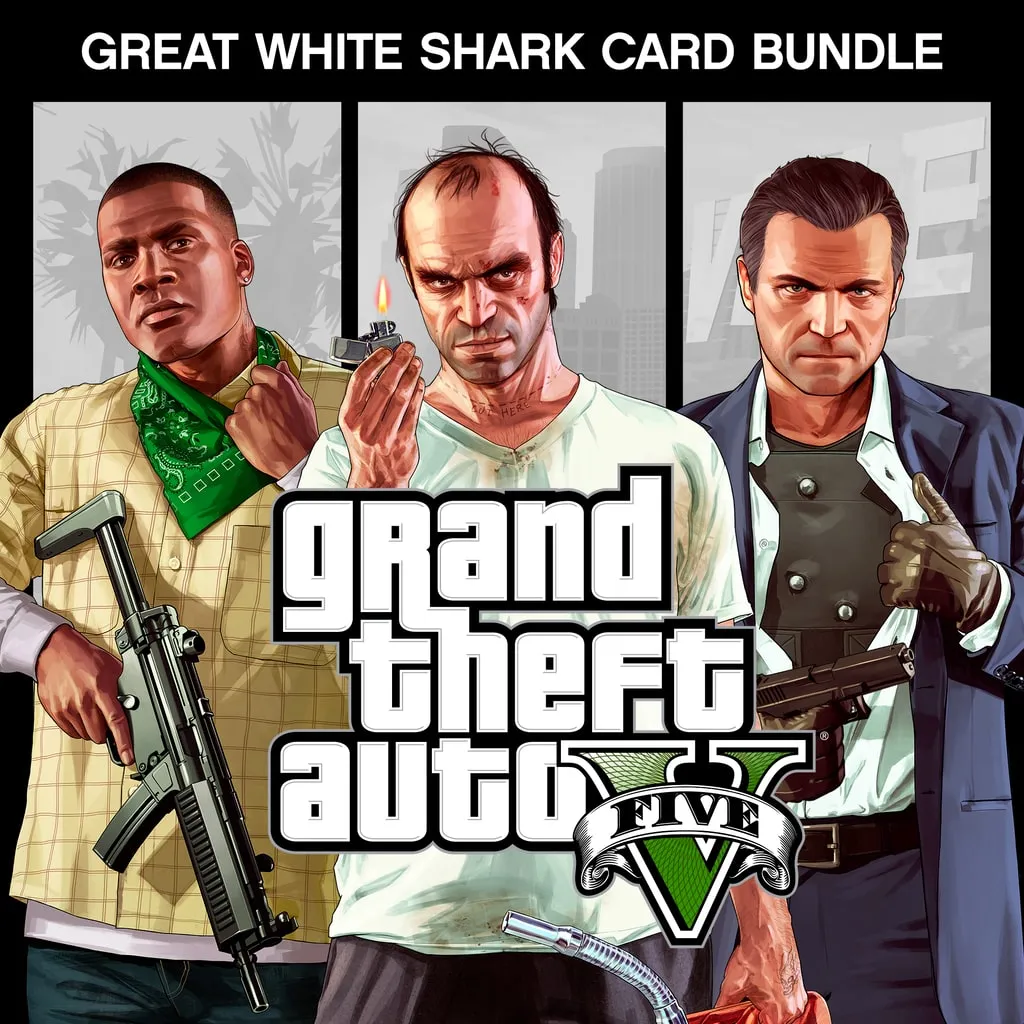 Grand Theft Auto V and Great White Shark Card Bundle