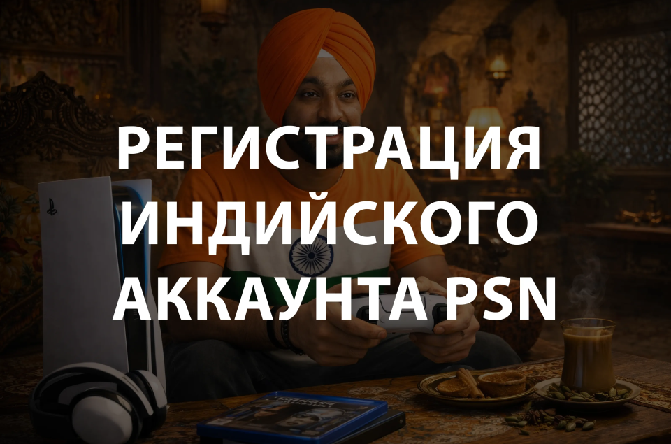 Регистрация индийского аккаунта PSN