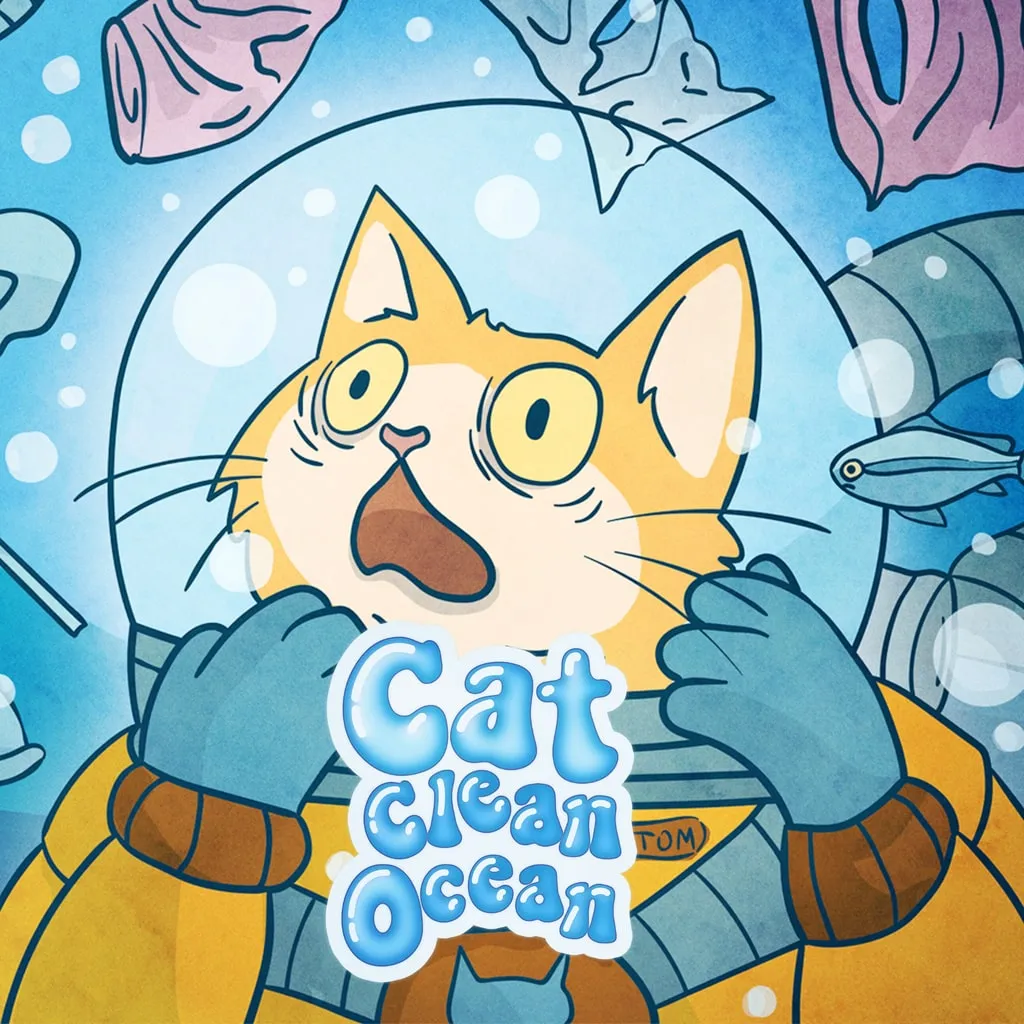 Cat Clean Ocean