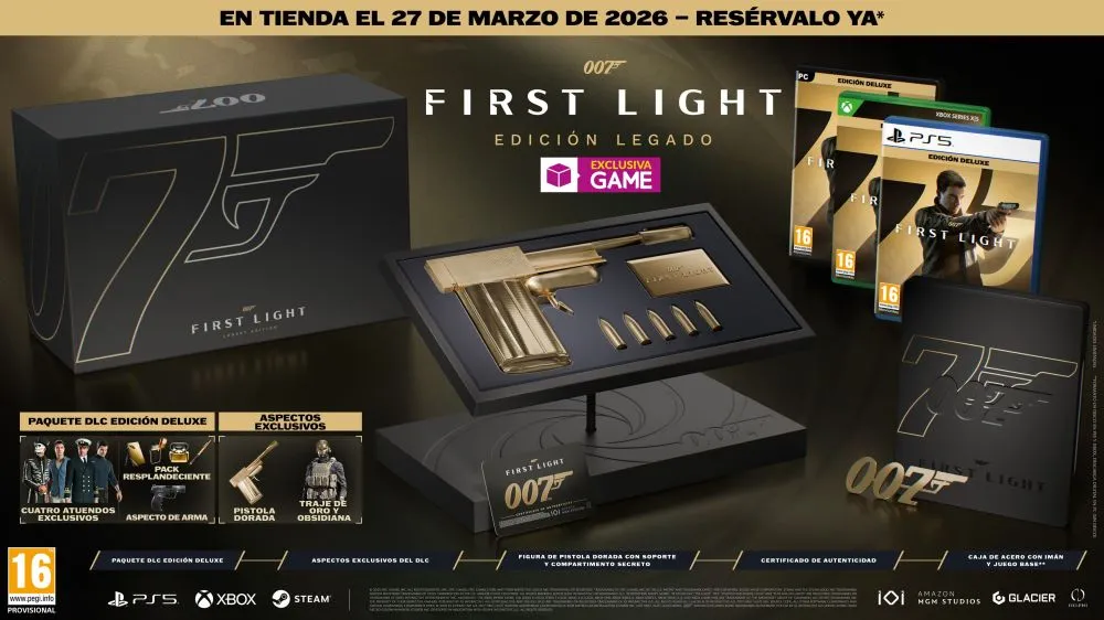 Reserva 007: First Light en GAME y celebra el regreso del espía más icónico con una Legacy Edition exclusiva de las tiendas