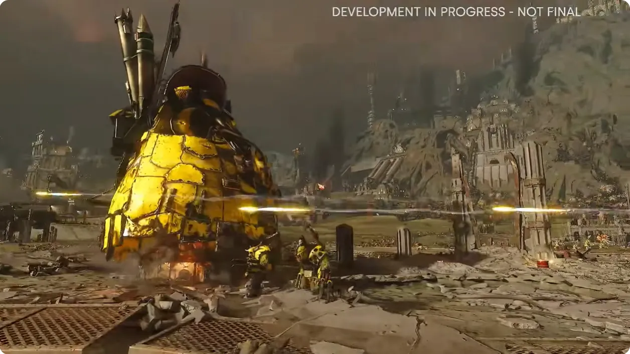 Total War: Warhammer 40,000 presenta la unidad más grande jamás vista en un juego de Total War, y naturalmente, es un Stompa orko