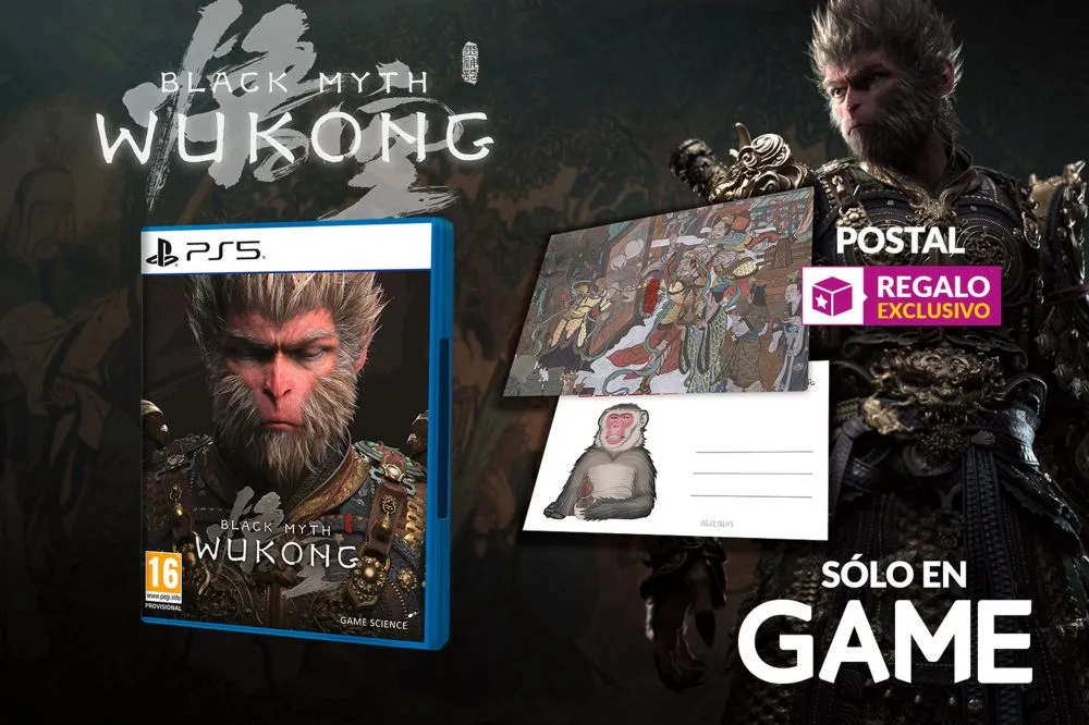 Consigue Black Myth: Wukong en GAME desde 1 € con su Plan Renove y reserva tu copia del juego en PS5 con postal exclusiva de regalo