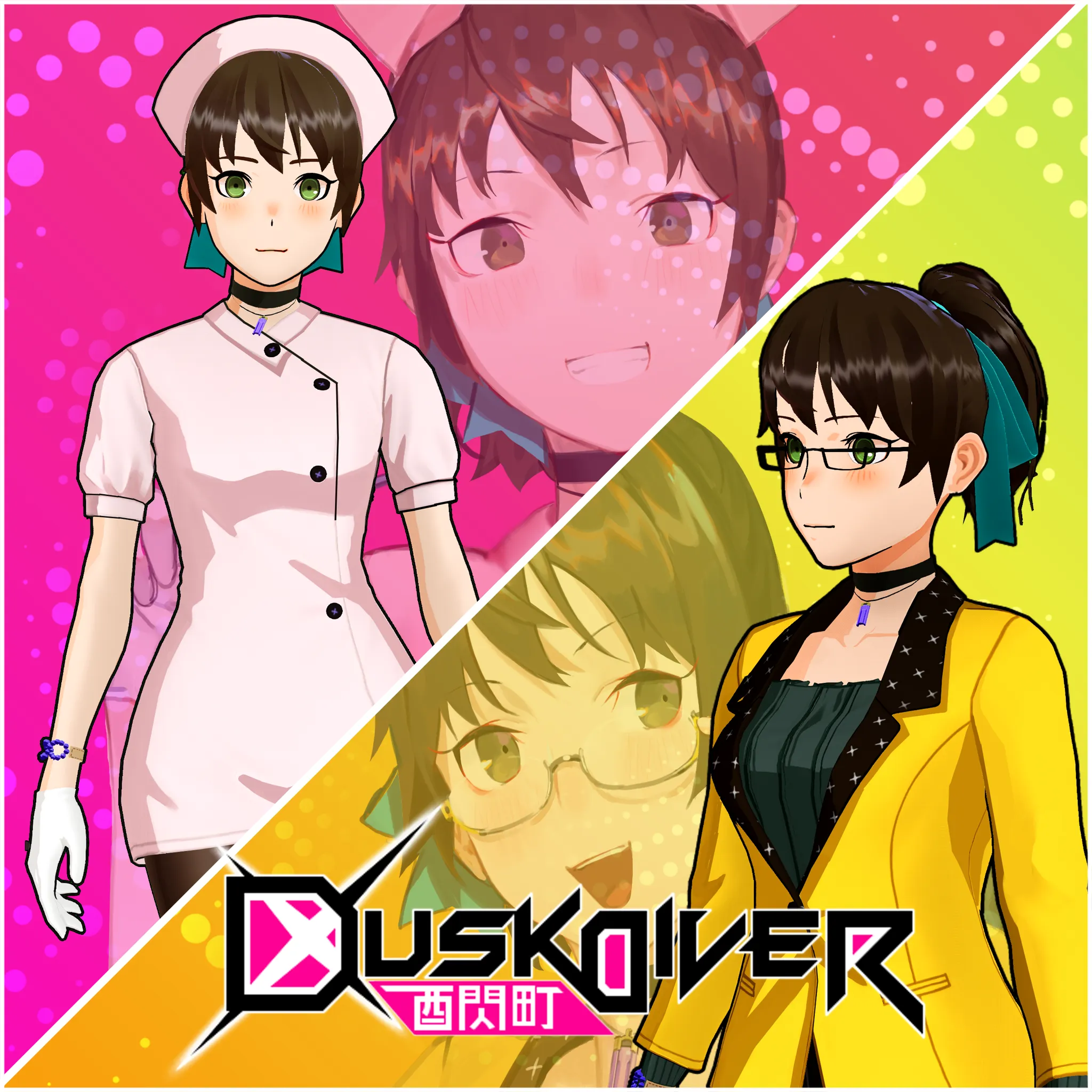 Dusk Diver - Angel in White & News Anchor Costume