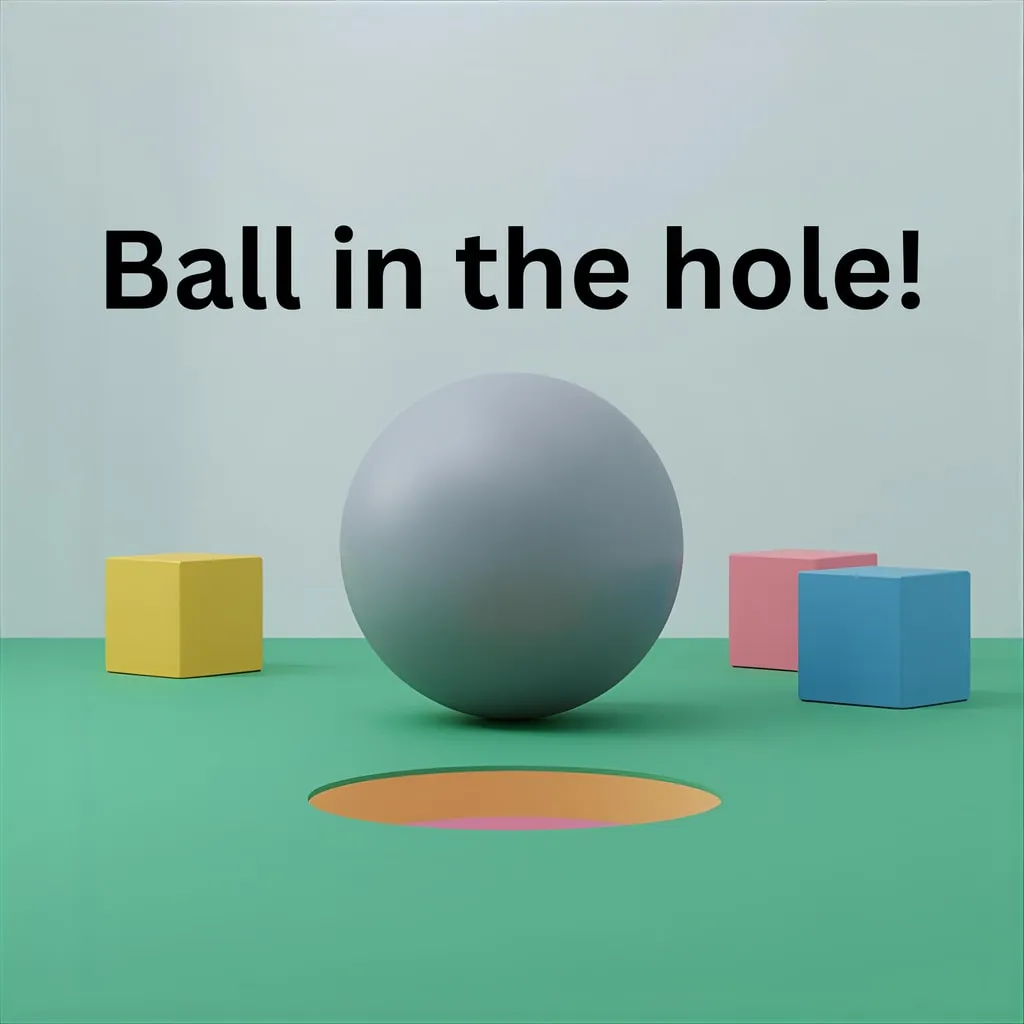 Ball in the hole!