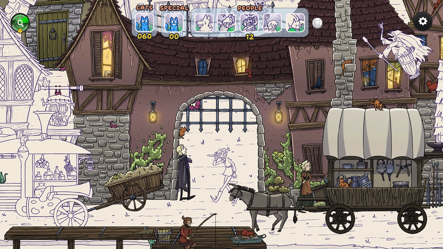 Hidden Cats in Spooky Village