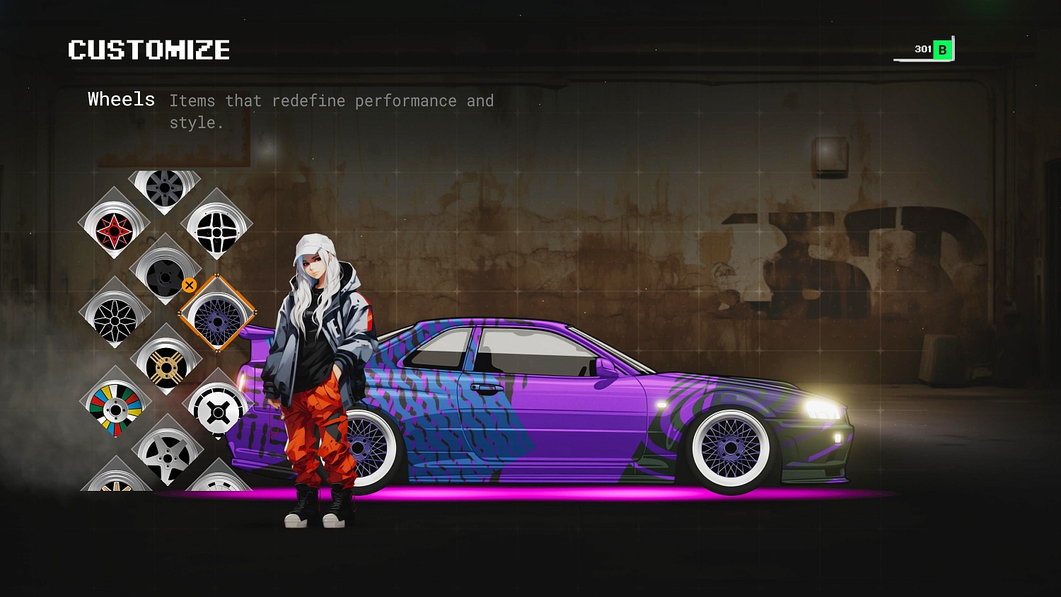 JDM Pixel Street Car Racing