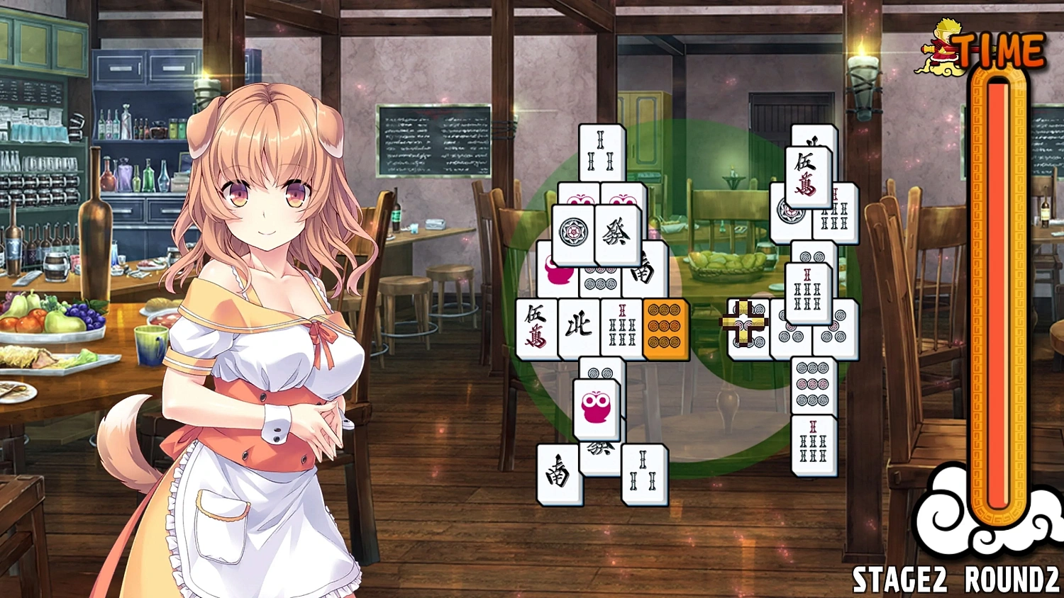 Pretty Girls Mahjong Solitaire - Green