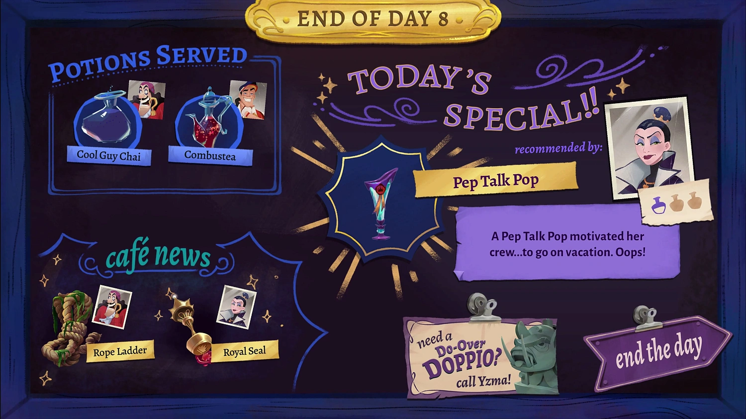 El Café Encantado De Los Villanos de Disney