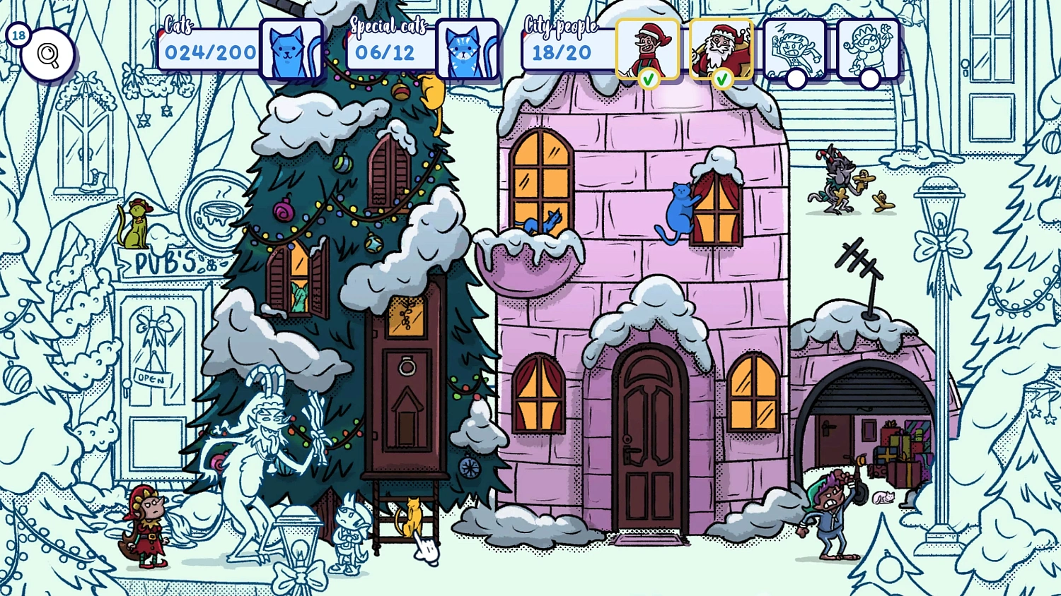 Hidden Cats in Santa's Realm