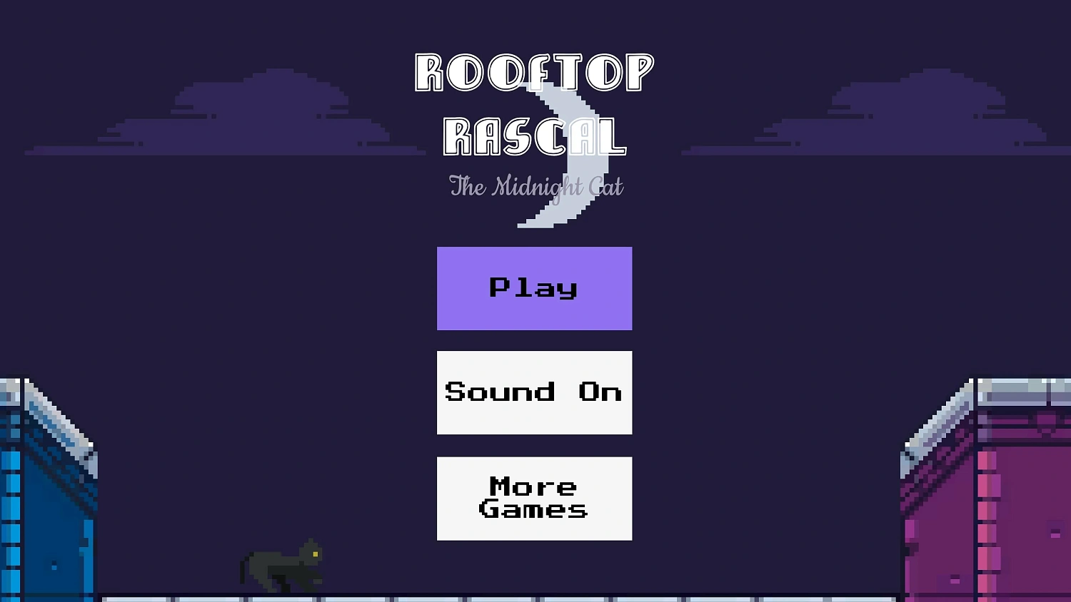 Rooftop Rascal: The Midnight Cat