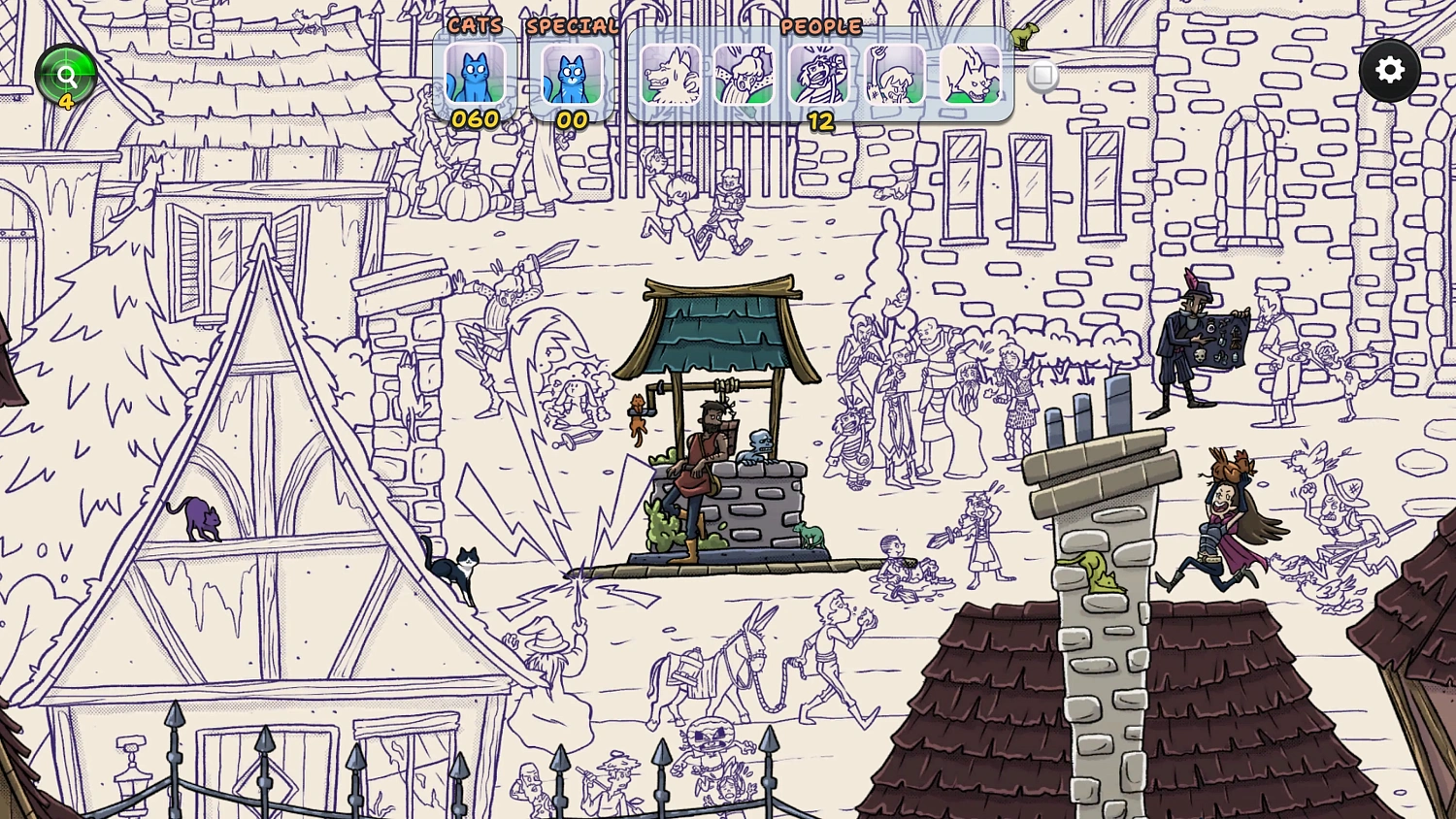 Hidden Cats in Spooky Village