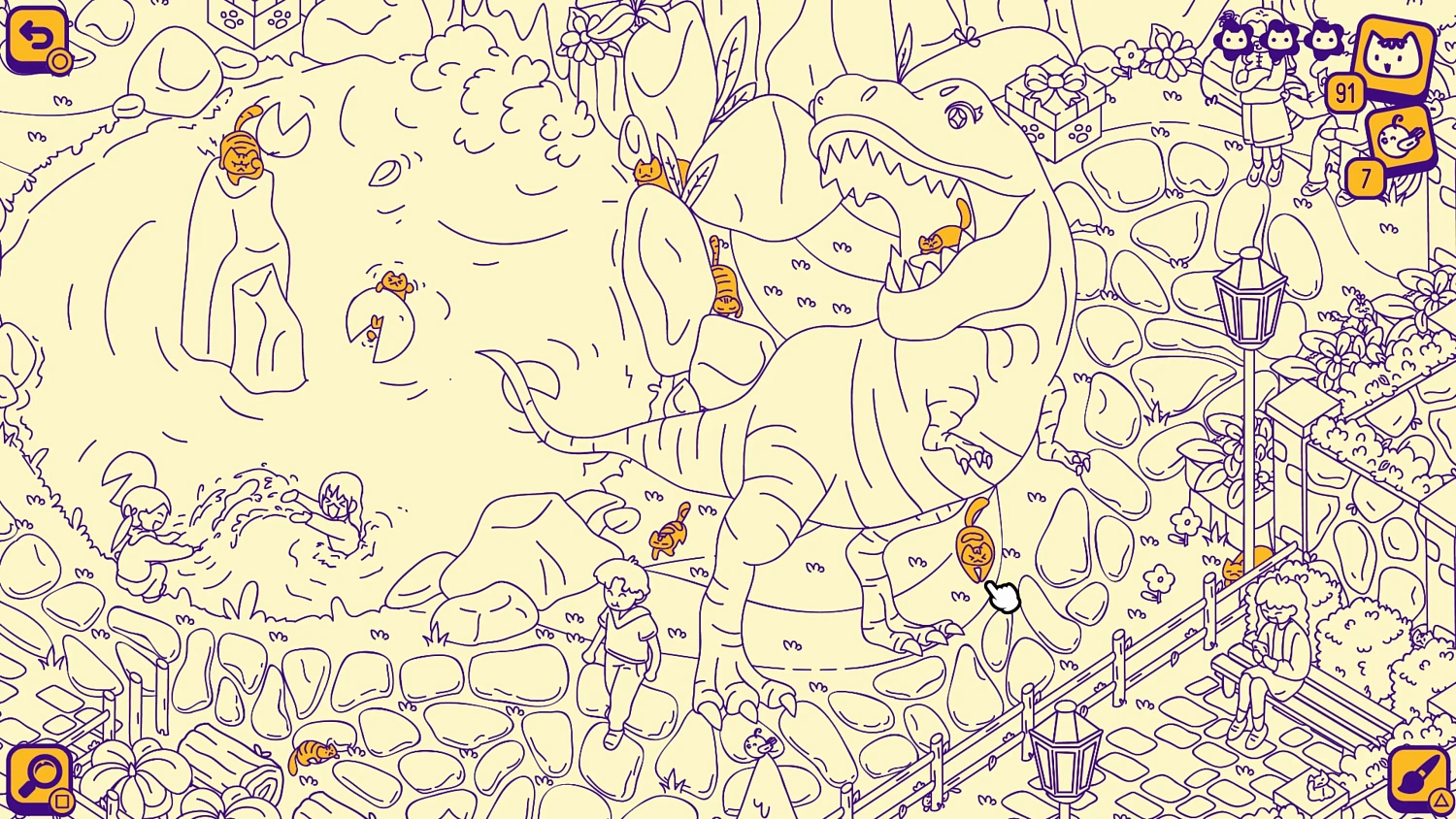 Cats and Seek : Dino Park