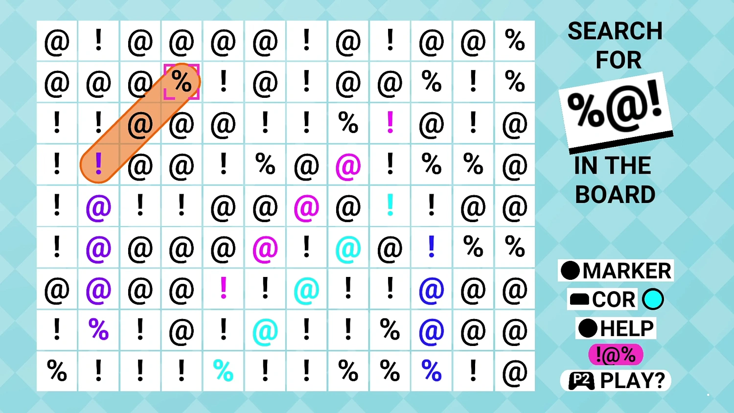 Una palabra: Sopa de letras