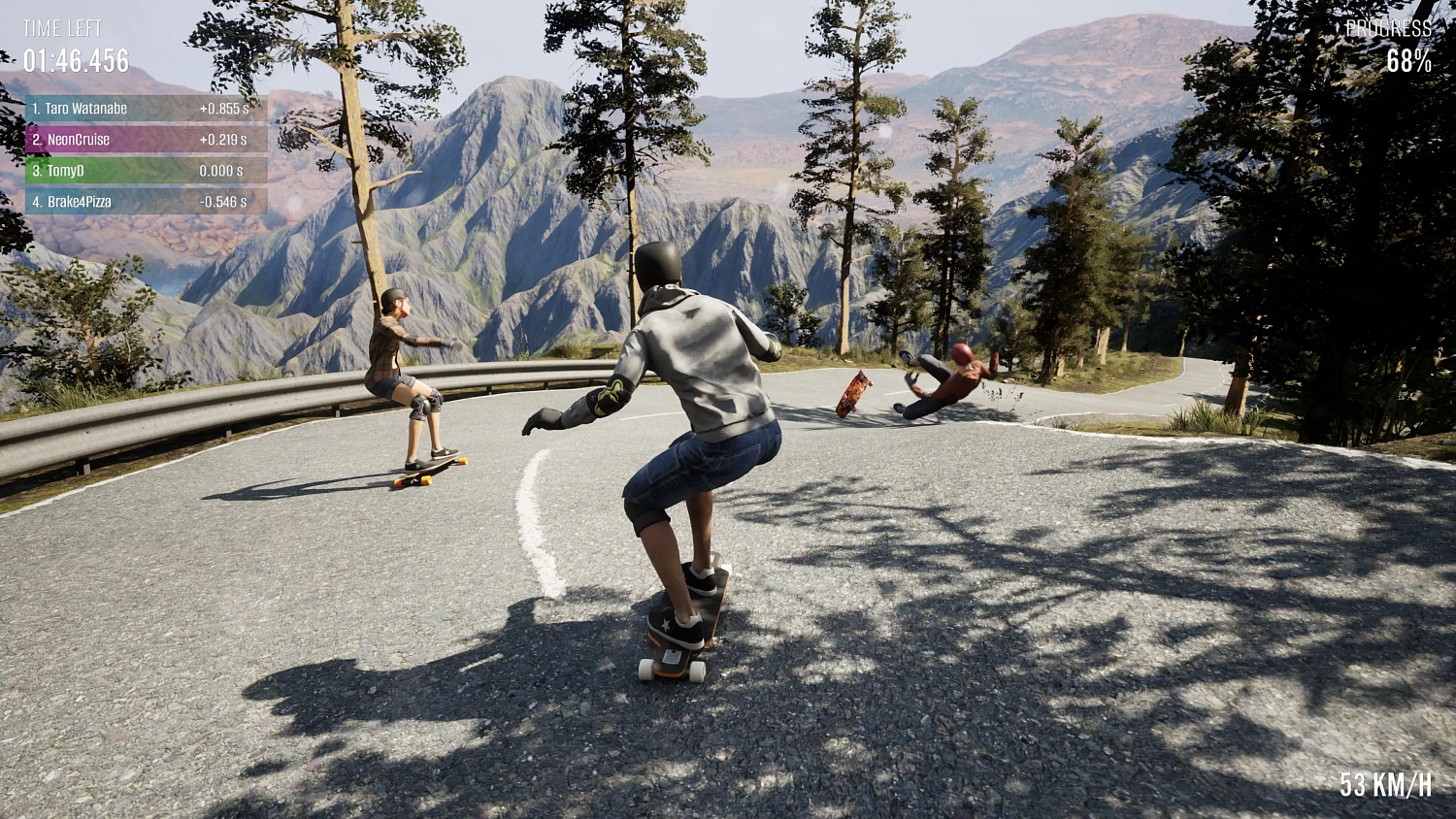 Longboard Skate Downhill Simulator