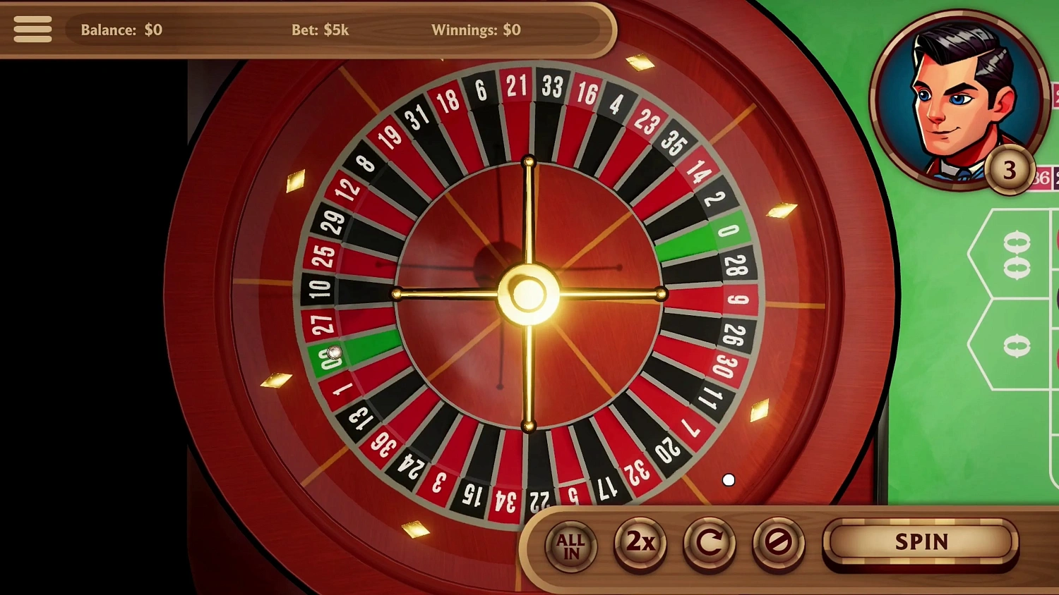 Hot Stakes Casino - American Roulette