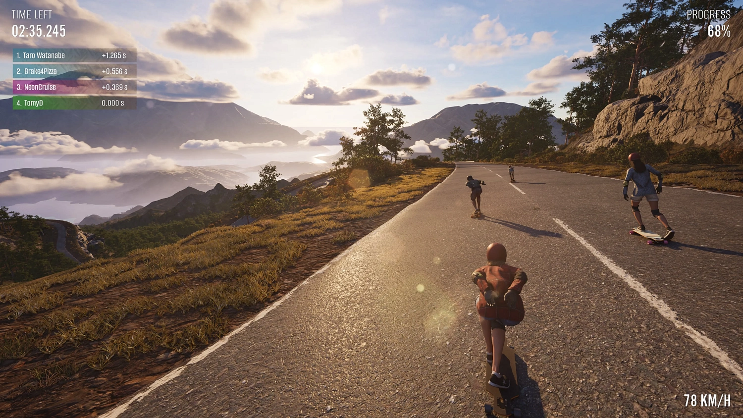 Longboard Skate Downhill Simulator