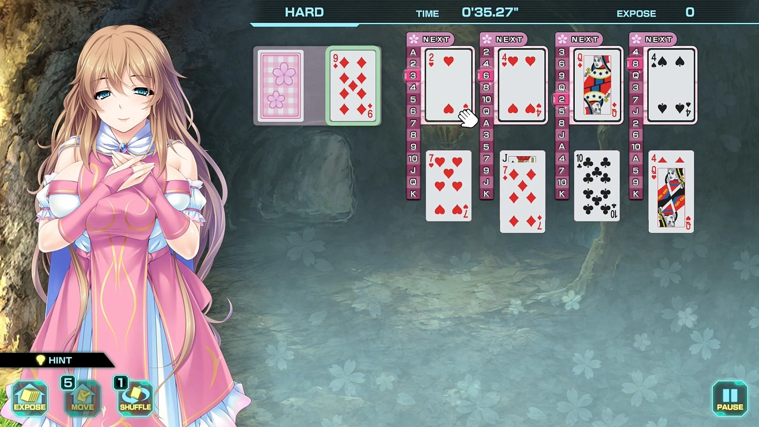 Pretty Girls Four Kings Solitaire