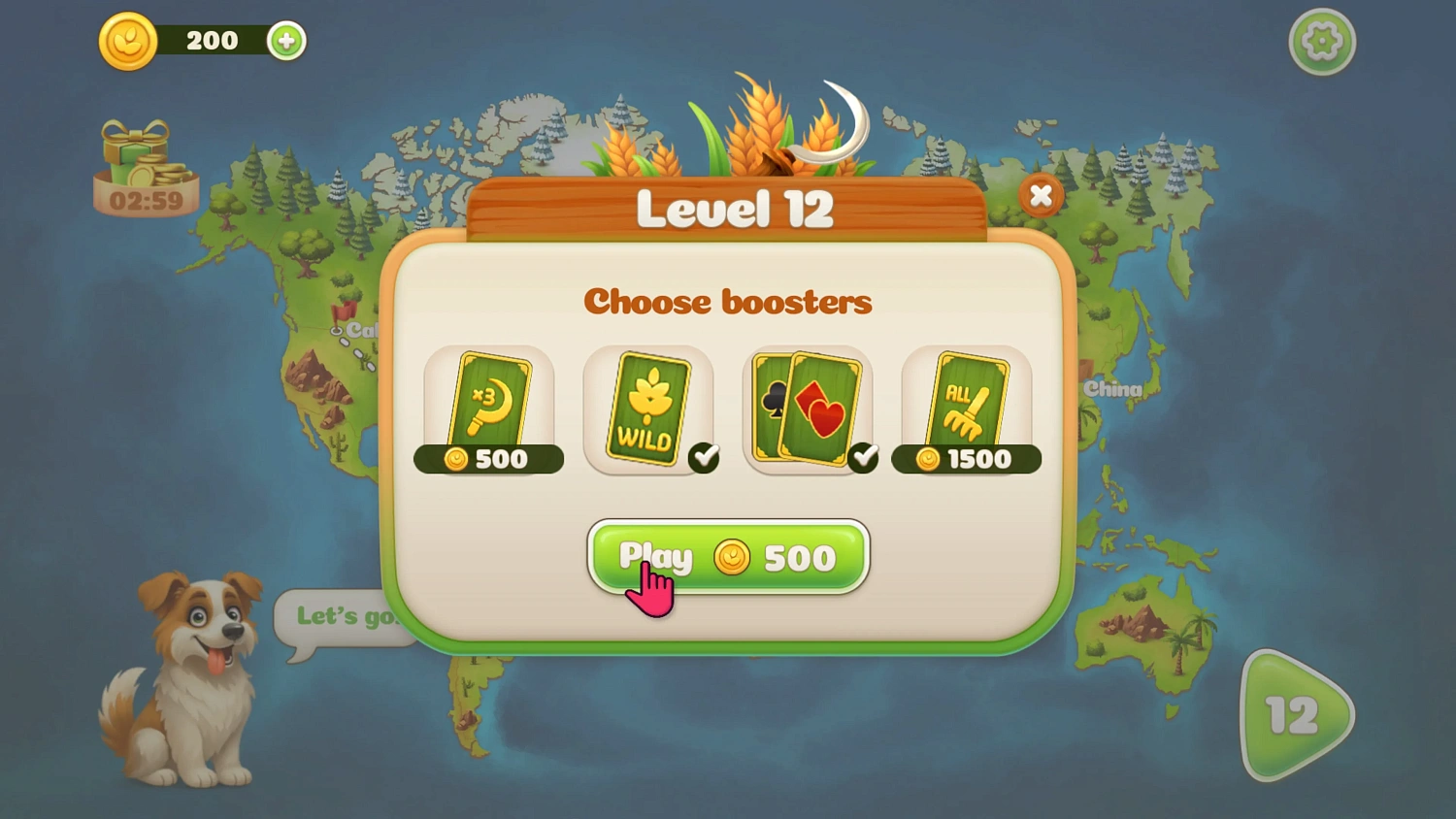 Farming TriPeaks Solitaire