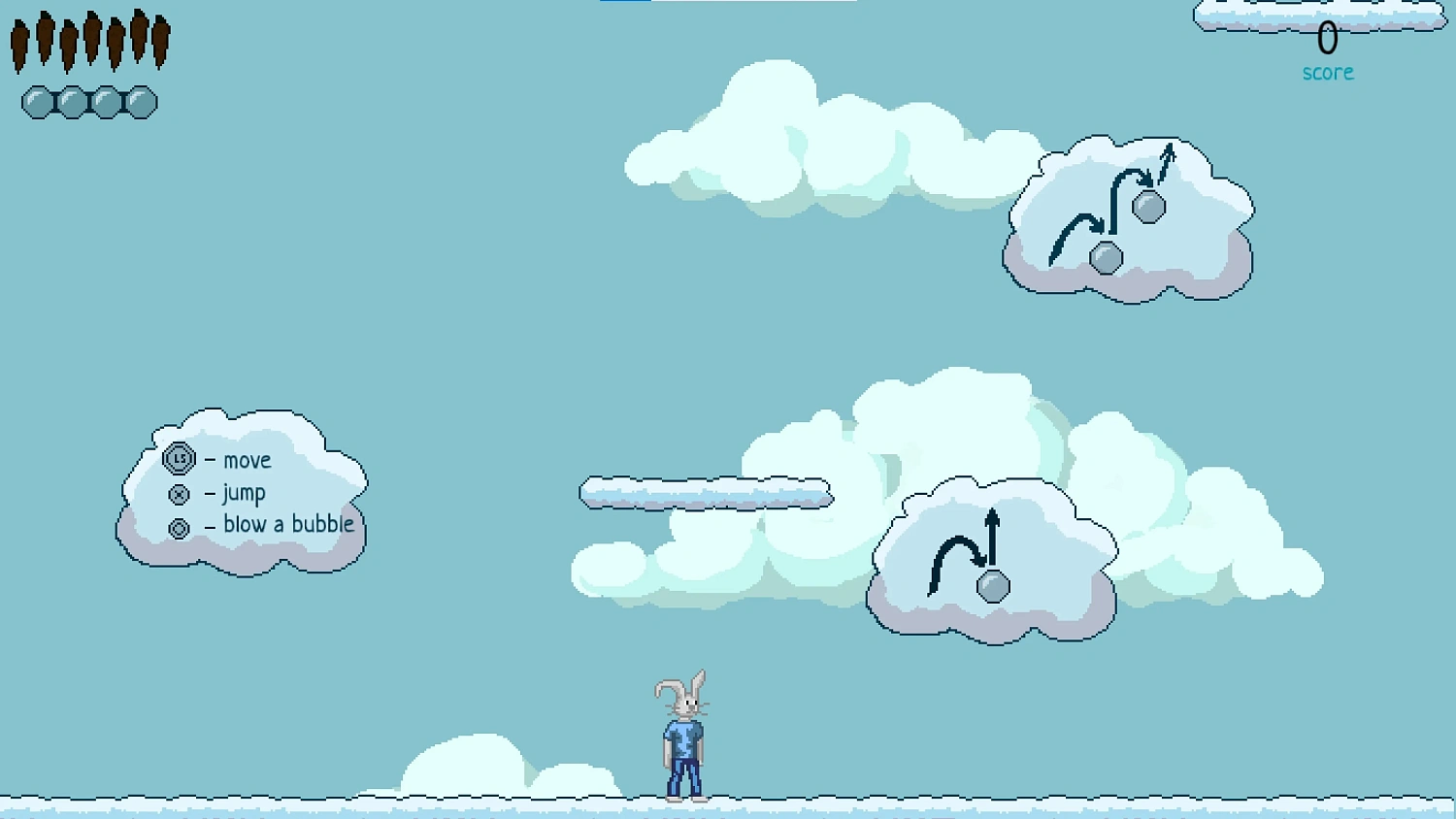 Rabbit in the clouds