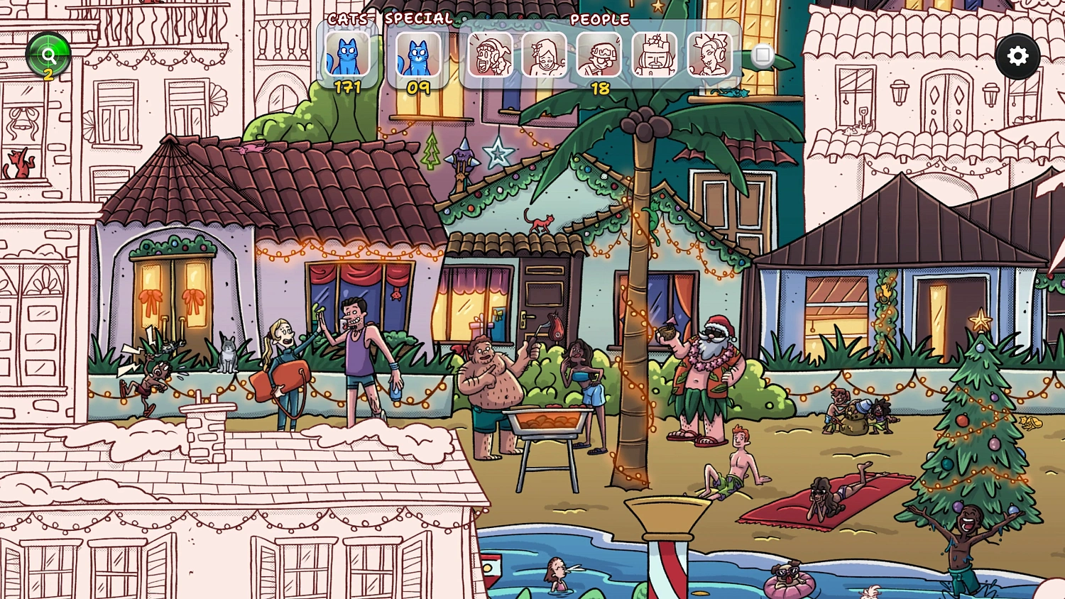 Hidden Cats in Christmas