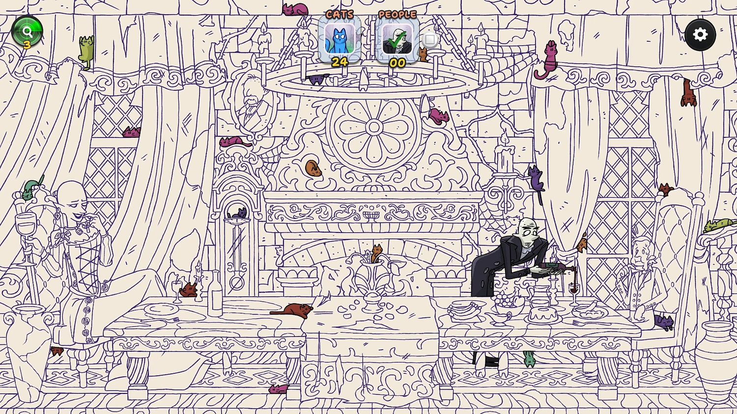 Hidden Cats in Spooky Village