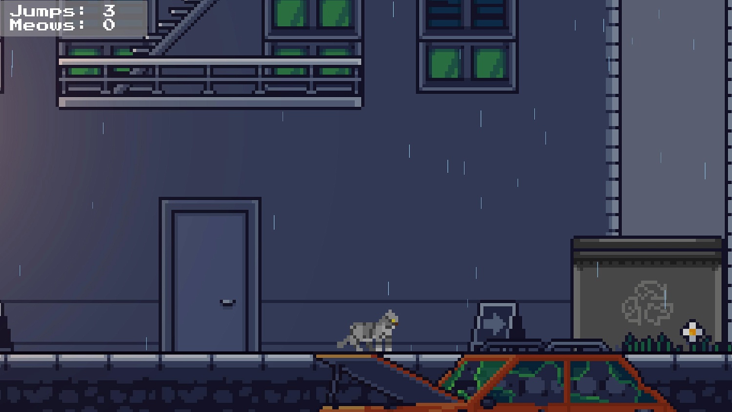 Rooftop Rascal: The Drizzle Cat