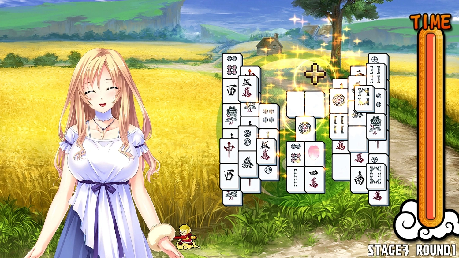 Pretty Girls Mahjong Solitaire - Green